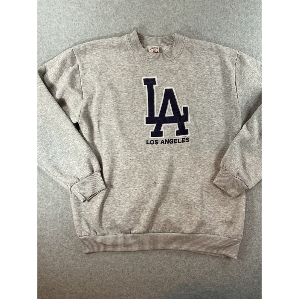 Vintage Hill LA Los Angeles Sweatshirt Mens Large Gray Crewneck Made in USA 888